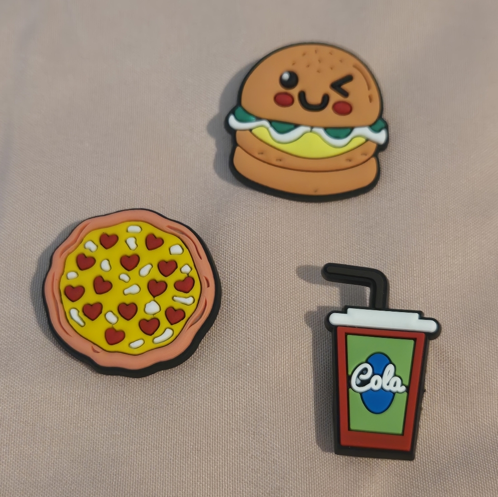 Shoes Charms NEW Food 3pcs